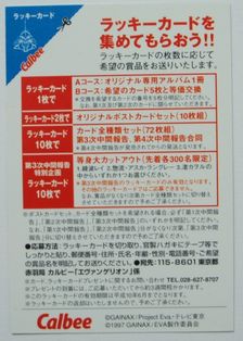 カルビーポテトチップス - エヴァンゲリオンカードのすべて