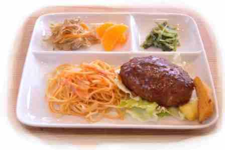 体にやさしいランチ ハウオリ 手作りヘルシーハンバーグ
