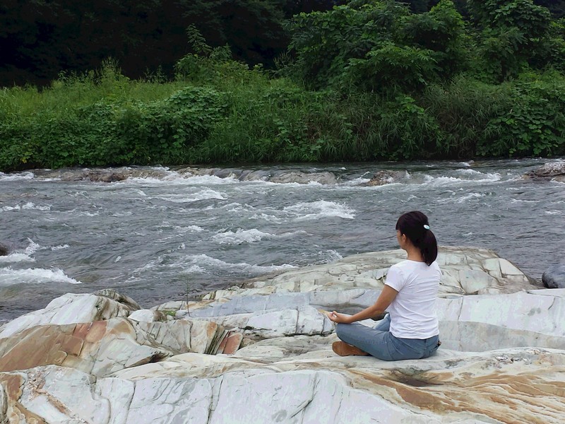 瞑想 in 長瀞