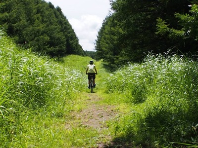 MTBでサイクリング
