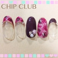 秋冬デザイン！フレンチマーブル