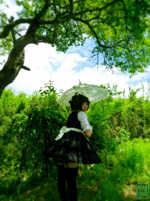 黒猫耳黒メイド コスプレ Ⅱ。2