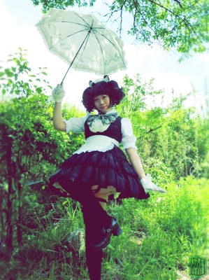 黒猫耳黒メイド コスプレ Ⅱ。3