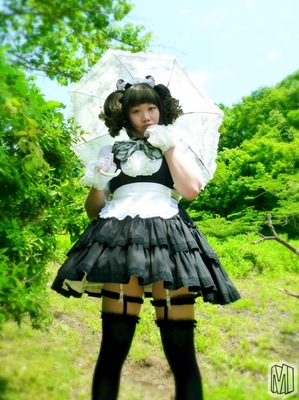 黒猫耳黒メイド コスプレ Ⅱ。4