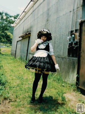 黒猫耳黒メイド コスプレ Ⅱ。5