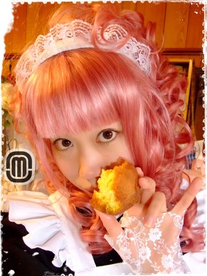 [いにしえのコスプレ写真展]黒メイド コスプレ。6