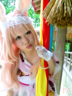 うさみみ和風メイド コスプレ。3