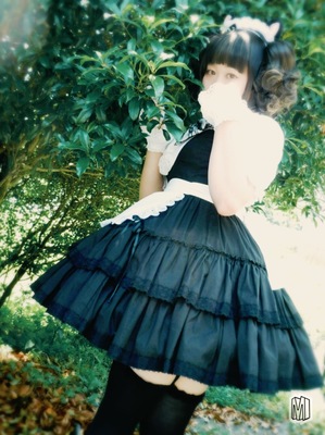 黒猫耳黒メイド コスプレ Ⅱ。10