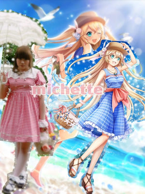 ﾄﾞｰﾙﾜﾝﾋﾟｰｽ(ｾｰﾗｰ襟ｷﾞﾝｶﾞﾑﾚｯﾄﾞ)+ﾄｰｼｮﾝﾚｰｽｸﾙｰ丈ｿｯｸｽﾛﾘｨﾀ｡1