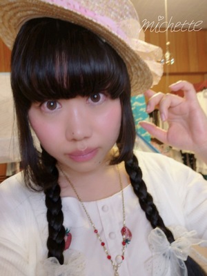 RomaticStrawberryﾛﾝｸﾞOP+dot tulle ｶﾝｶﾝ帽ﾛﾘｨﾀ｡4