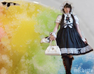 ﾄｰｼｮﾝﾚｰｽのﾌﾙﾎﾞﾝﾈｯﾄ+﻿Sweet Dailywear Lolita JSKﾛﾘｨﾀ｡1