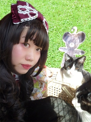 ハートミルキーコート+オルゴールDollカチューシャロリィタ。5