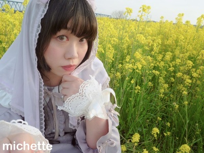 はしごﾚｰｽﾌﾘﾙﾘﾎﾞﾝﾜﾝﾋﾟｰｽ+Cecilia Crossｶﾁｭｰｼｬﾛﾘｨﾀ｡4