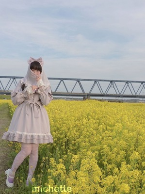 はしごﾚｰｽﾌﾘﾙﾘﾎﾞﾝﾜﾝﾋﾟｰｽ+Cecilia Crossｶﾁｭｰｼｬﾛﾘｨﾀ｡7