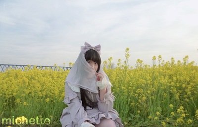 はしごﾚｰｽﾌﾘﾙﾘﾎﾞﾝﾜﾝﾋﾟｰｽ+Cecilia Crossｶﾁｭｰｼｬﾛﾘｨﾀ｡9