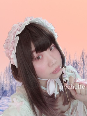 ﾌﾟｰﾄﾞﾙﾌｧｰのうさみみﾏﾝﾄ+お嬢様ｺｯﾄﾝｽﾄﾗｯﾌﾟOPﾛﾘｨﾀ｡3