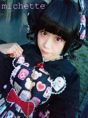 Sunny Day Brunch Bear JSK Set+ﾌﾙｰﾂﾊﾞｽｹｯﾄ･ﾎﾞﾚﾛﾛﾘｨﾀ｡3