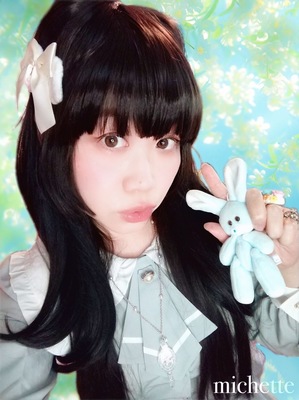 ﾌﾟｰﾄﾞﾙﾌｧｰのうさみみﾏﾝﾄ+2ｾｯﾄﾀｲ付きｾｯﾄｱｯﾌﾟｽﾀｲﾙ｡3
