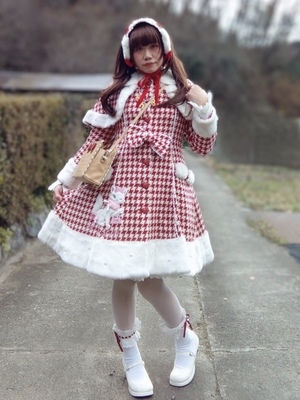 おでかけｼｮｺﾗちゃんｱｯﾌﾟﾘｹｺｰﾄ+ｲﾔｰﾏﾌ+摘みたていちごJSKﾛﾘｨﾀ｡1