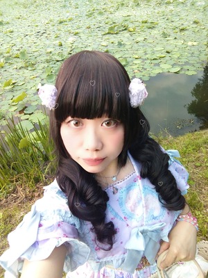 モコモコリボンヘアクリップ＋ハッピードリームキティOPロリィタ。3
