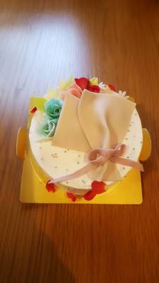 花束ケーキ