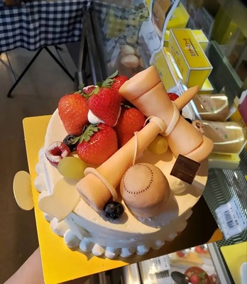 けん玉のケーキ