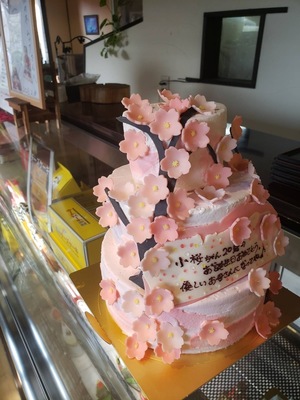 桜ケーキ