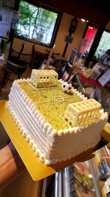 サッカーケーキ