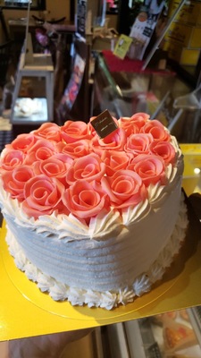 バラのケーキ
