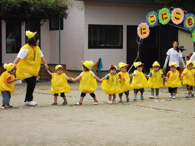長糸保育所の運動会です！かわいいですね。