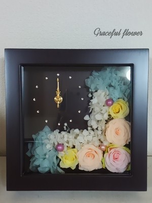 ブライダル　両親贈答品　フレームクロック　