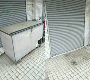 横浜市にて 業務用冷蔵庫の回収
