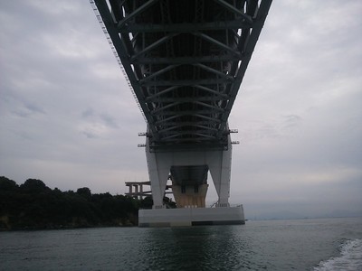 瀬戸大橋、直下